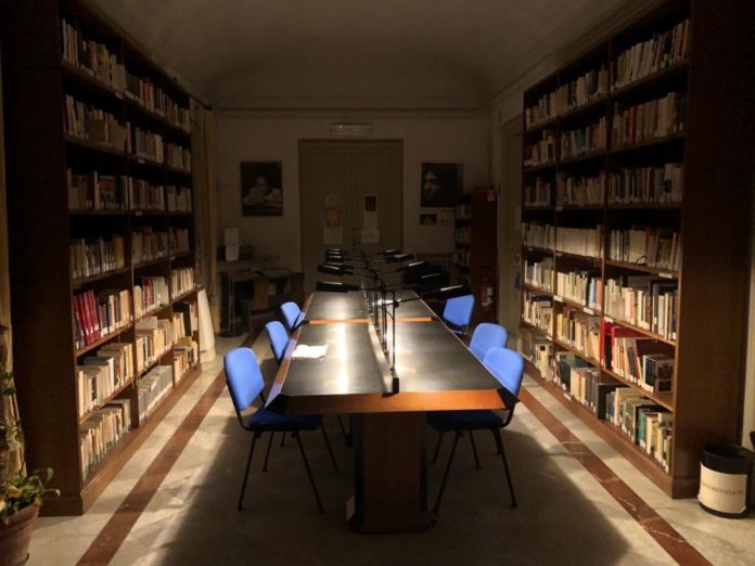 sala lettura biblioteca villa trabia