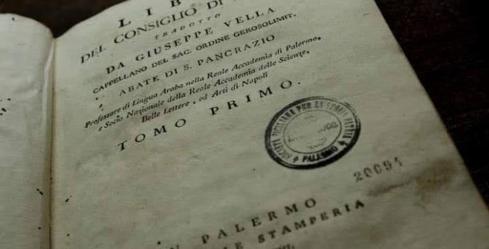 lettera abate Vella sulla celebre impostura
