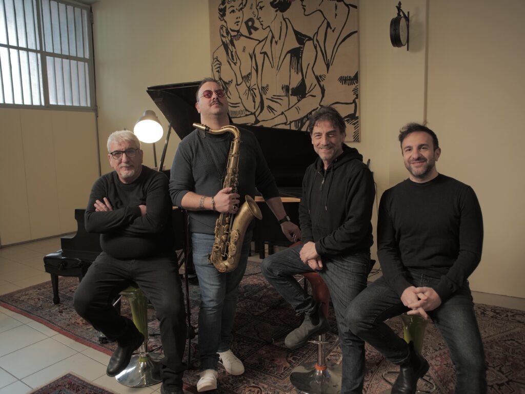 Quartetto "Overseas": Dario Rosciglione, Claudio Giambruno, Amedeo Ariano, Andrea Rea (Foto di Gabriele Rosciglione)