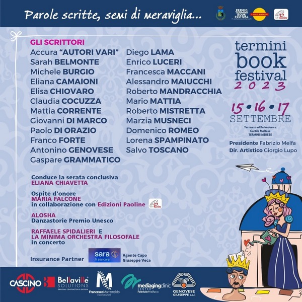 locandina ospiti Termini Book Festival 2023