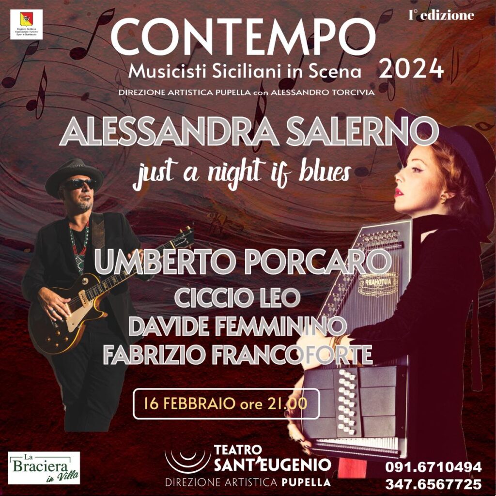Just night of blues-Alessandra Salerno-Locandina