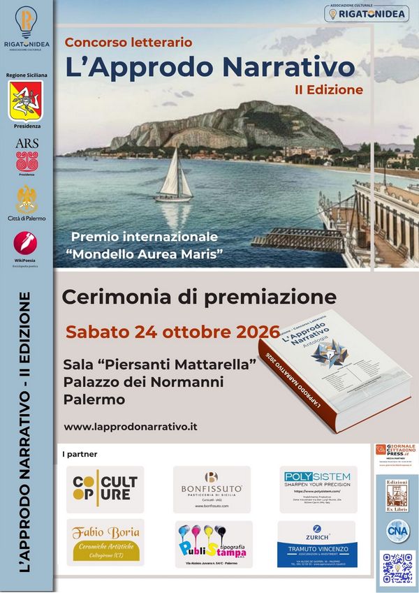 L'Approdo Narrativo - locandina cerimonia premiazione 2026